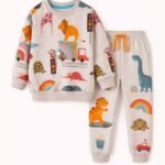 Conjunto Feminino Malha Texturizada Laranja