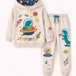 Conjunto Malha Texturizada Azul