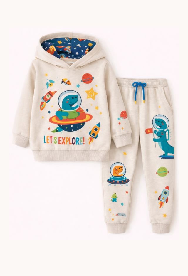 Conjunto Malha Texturizada Azul
