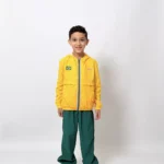 Conjunto Brasil Masculino – Jaqueta Corta-Vento + Calça em Poliamida