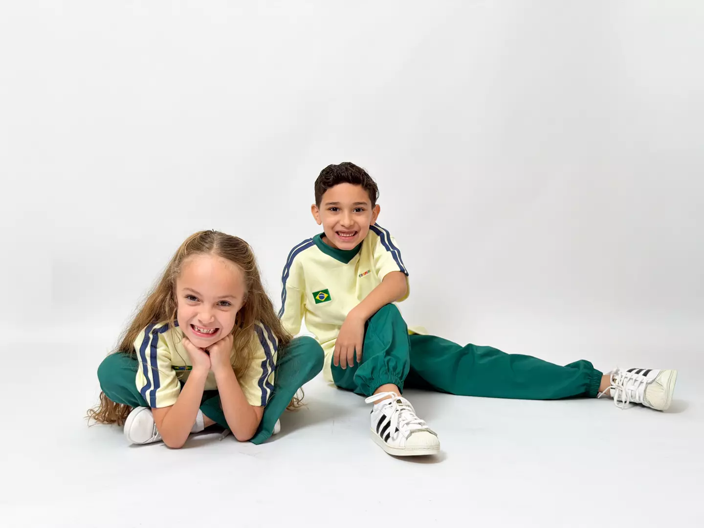 Camiseta Infantil Brasil Cosmini | 100% Algodão e Conforto